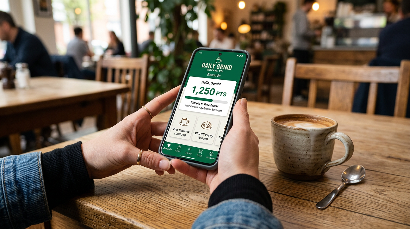 Mobilní aplikace Starbucks s věrnostním programem
